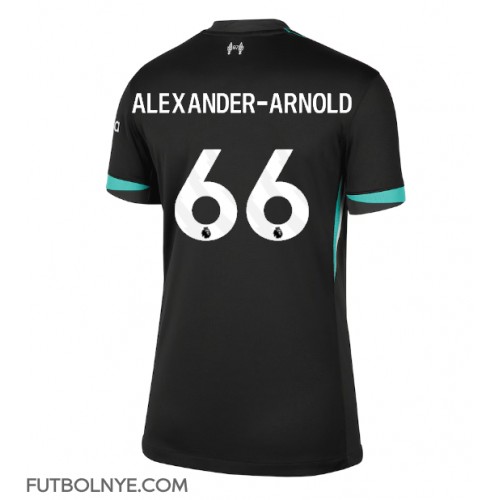 Camiseta Liverpool Alexander-Arnold #66 Visitante Equipación para mujer 2024-25 manga corta